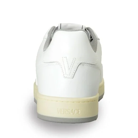 Versace Men's Medusa Logo White Leather Sneakers Shoes US 14 IT 47